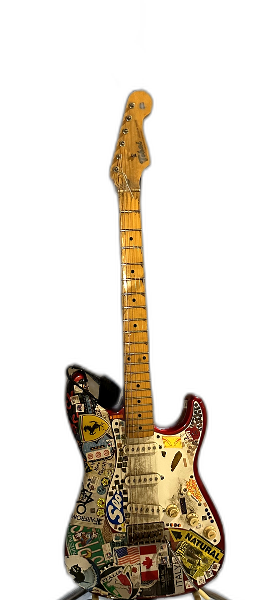 John's signature sticker-covered Tokai